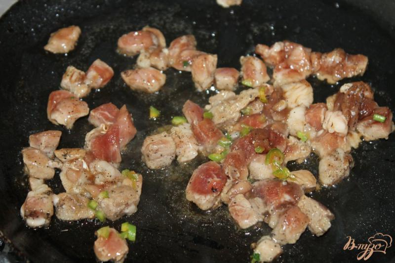 Фото приготовление рецепта: Острая шаурма со свининой и овощами шаг №3