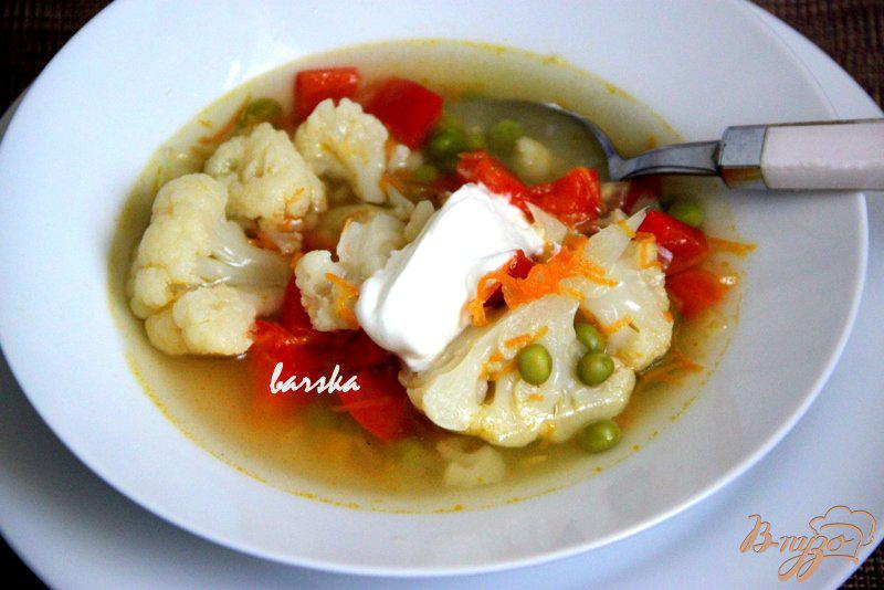 Фото приготовление рецепта: Легкий овощной суп шаг №6
