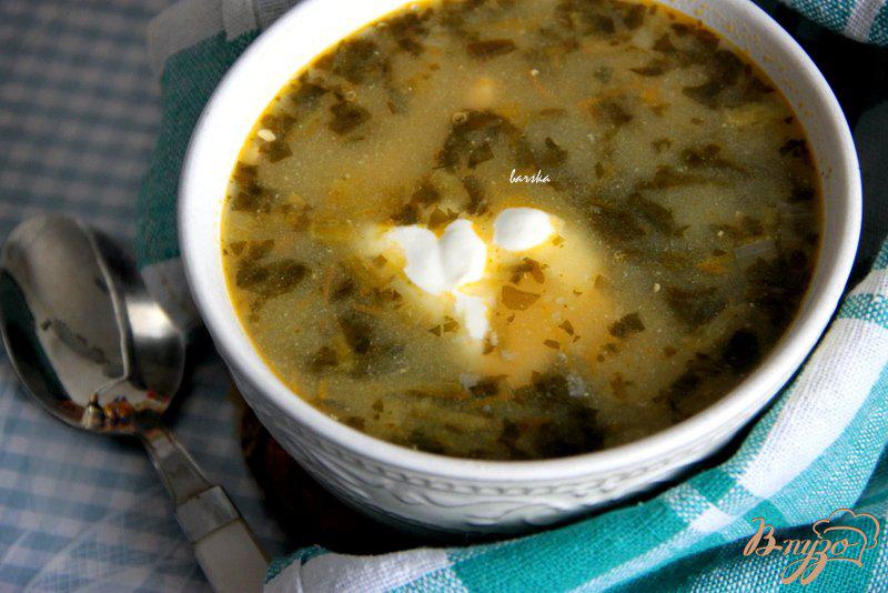 Фото приготовление рецепта: Сытный зеленый суп шаг №7