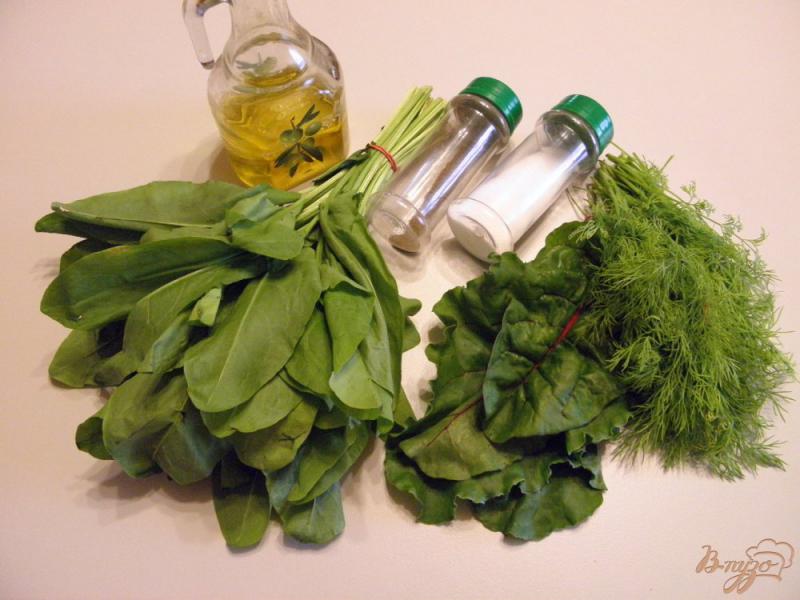 Фото приготовление рецепта: Салат из зелени шаг №1