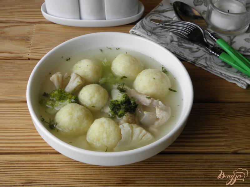 Фото приготовление рецепта: Суп с шариками из картофеля шаг №8