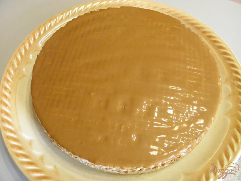 Фото приготовление рецепта: Тортик из вафельных коржей шаг №4