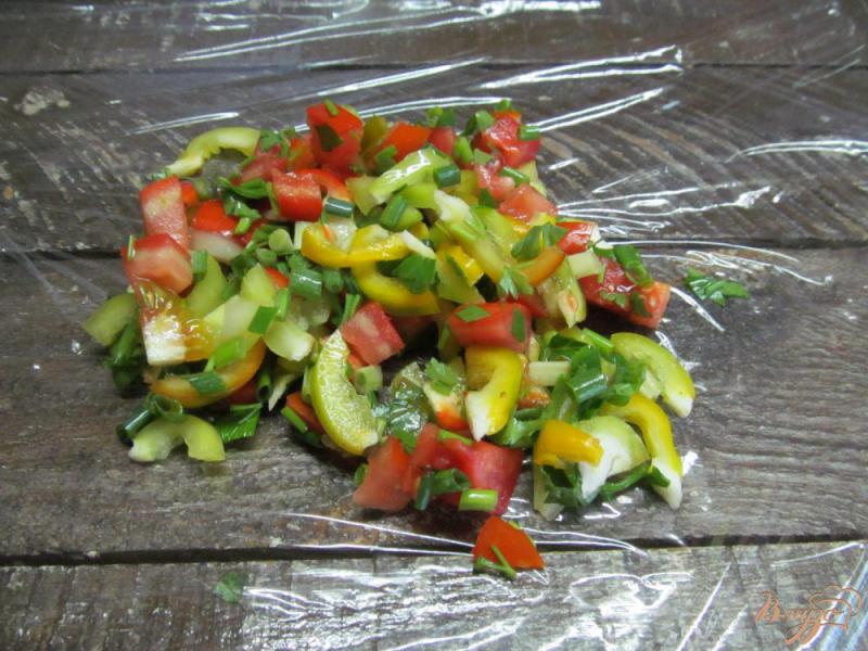 Фото приготовление рецепта: Заморозка овощей для омлета шаг №7