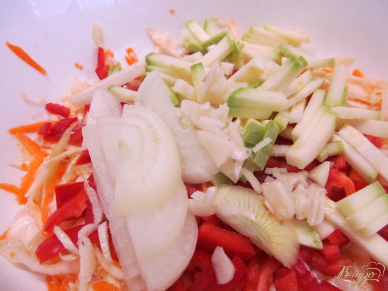 Фото приготовление рецепта: Хефтябечяр - салат из овощей шаг №5