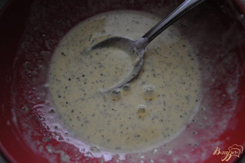 Фото приготовление рецепта: Кабачок запеченный со сливками и моцареллой шаг №3