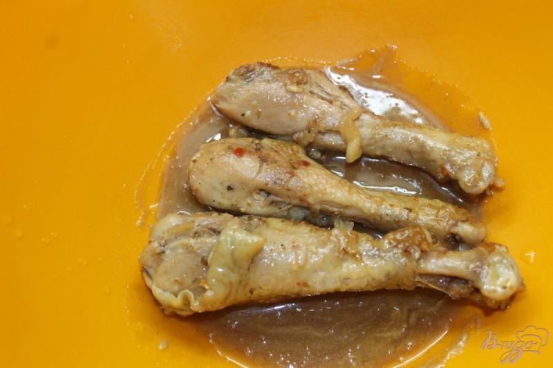 Фото приготовление рецепта: Куриные ножки в медово - горчичном соусе шаг №5
