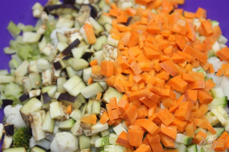 Фото приготовление рецепта: Овощной микс для супов шаг №4