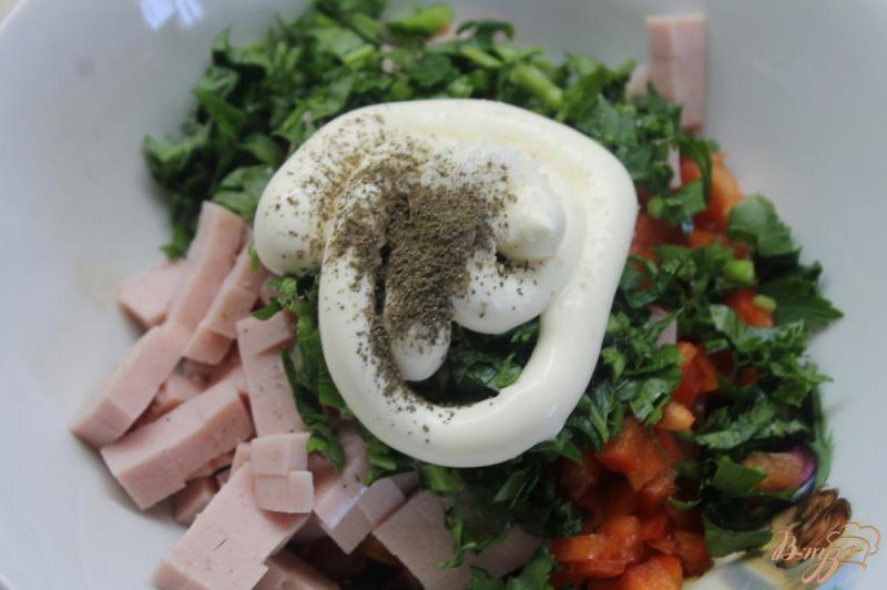 Фото приготовление рецепта: Закуска из кабачков с начинкой шаг №7