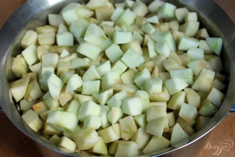 Фото приготовление рецепта: Начинка для пирога из тыквы и яблок на зиму шаг №3