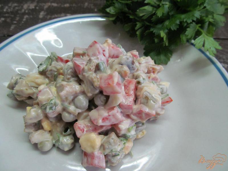 Фото приготовление рецепта: Салат с баклажаном и свининой шаг №7