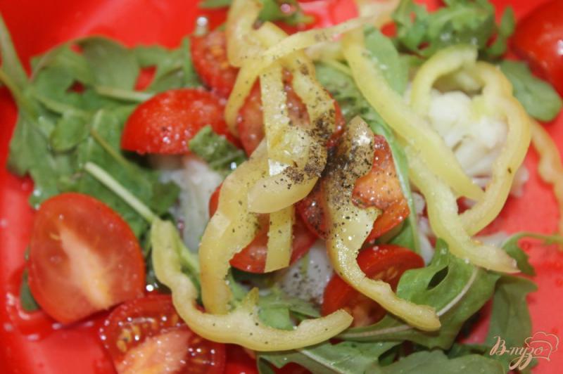 Фото приготовление рецепта: Салат из цветной капусты, рукколы и черри шаг №5