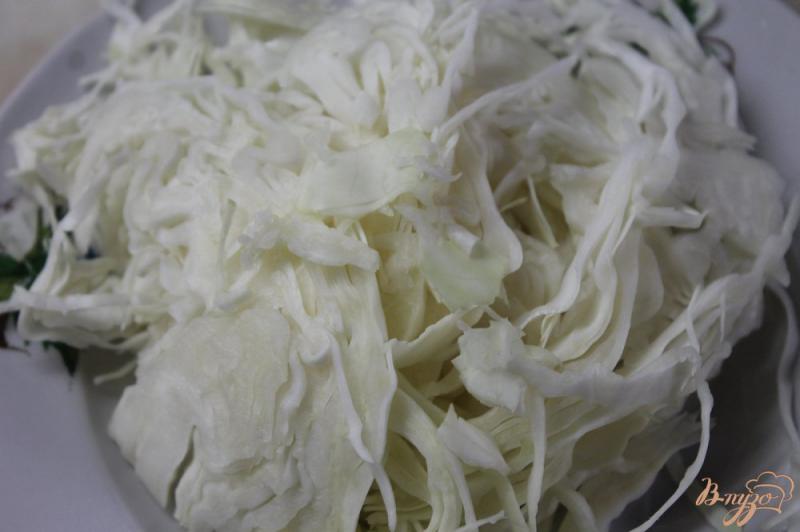 Фото приготовление рецепта: Тушеная белокочанная капуста с тыквой шаг №2