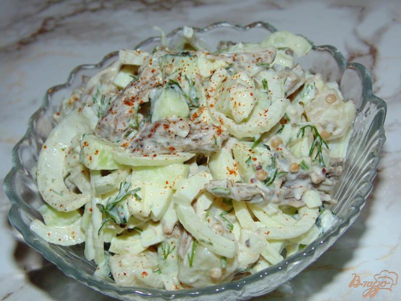 Фото приготовление рецепта: Картофельный салат с говядиной шаг №6