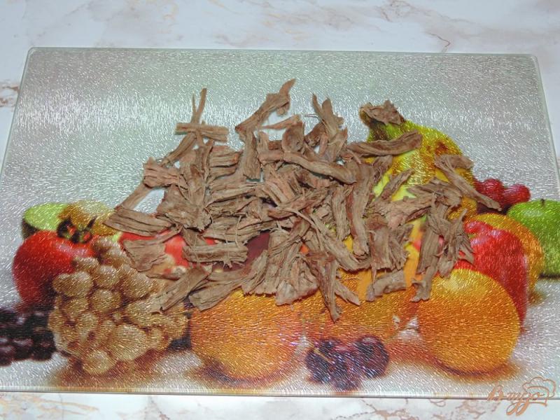 Фото приготовление рецепта: Овощной салат с говядиной шаг №1