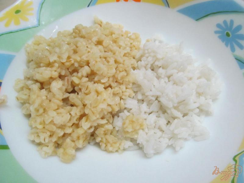 Фото приготовление рецепта: Фрикадельки из риса с булгуром шаг №1