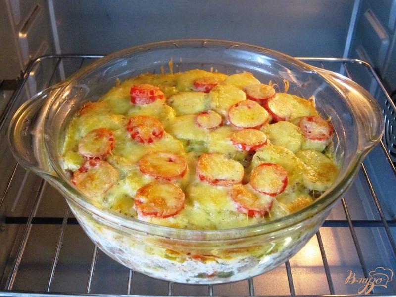 Фото приготовление рецепта: Запеканка с картофелем и фаршем шаг №8