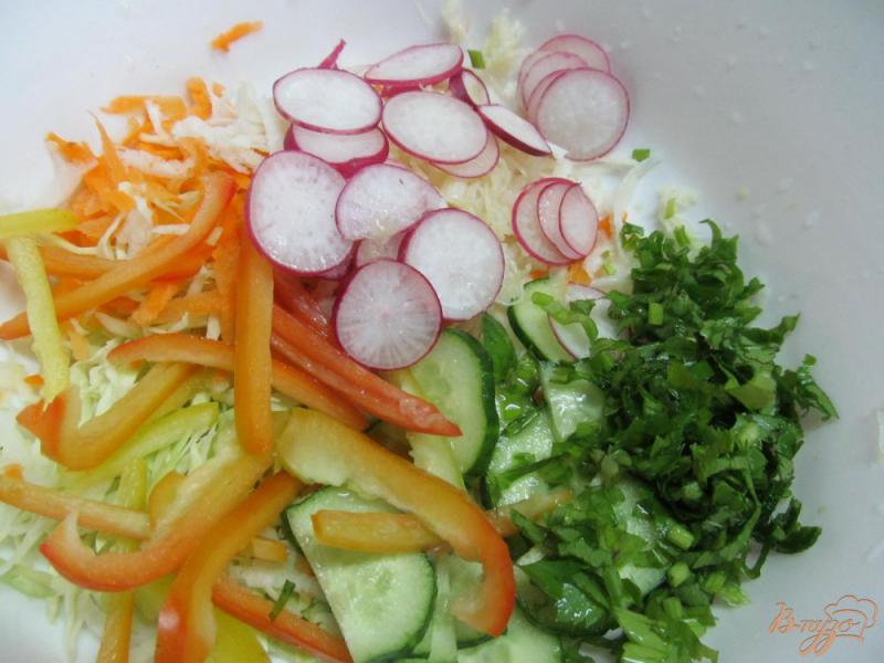 Фото приготовление рецепта: Овощной салат «Осенний» шаг №2