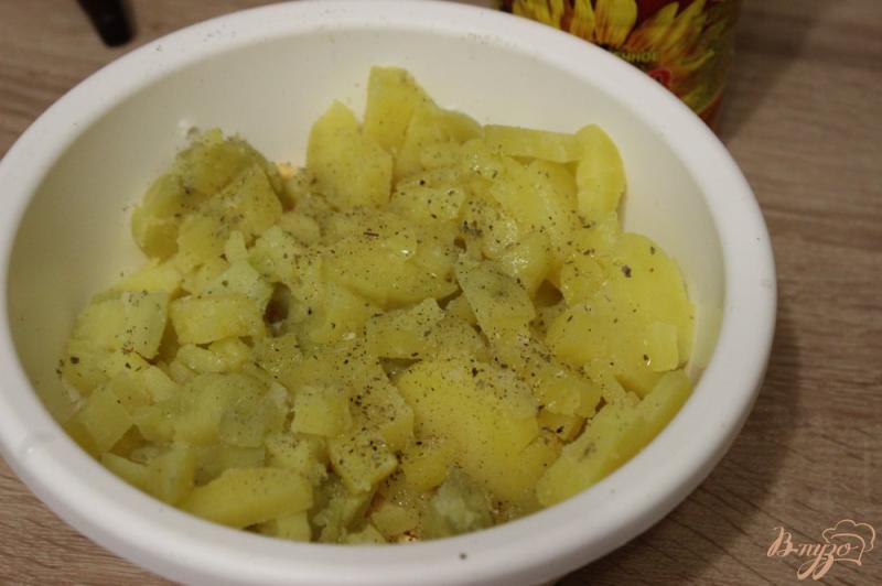 Фото приготовление рецепта: Картофельный салат по-сельски шаг №4