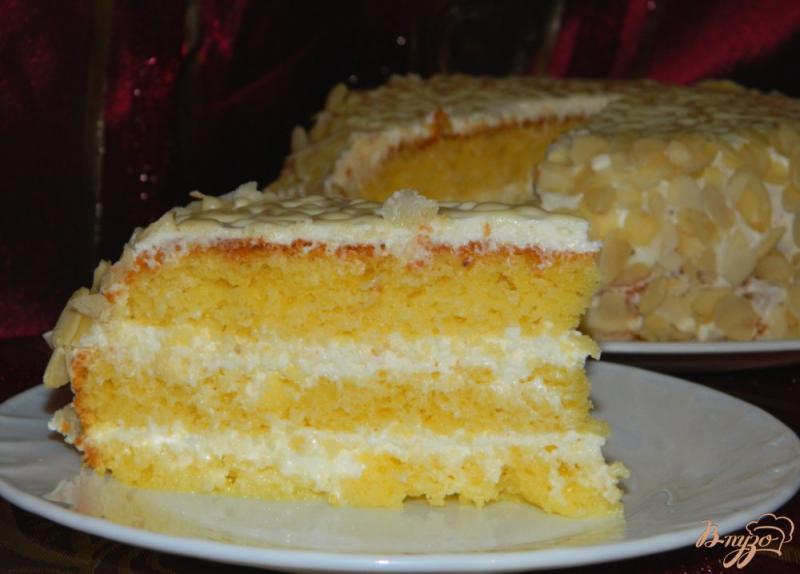 Фото приготовление рецепта: Торт «Белоснежка» шаг №8