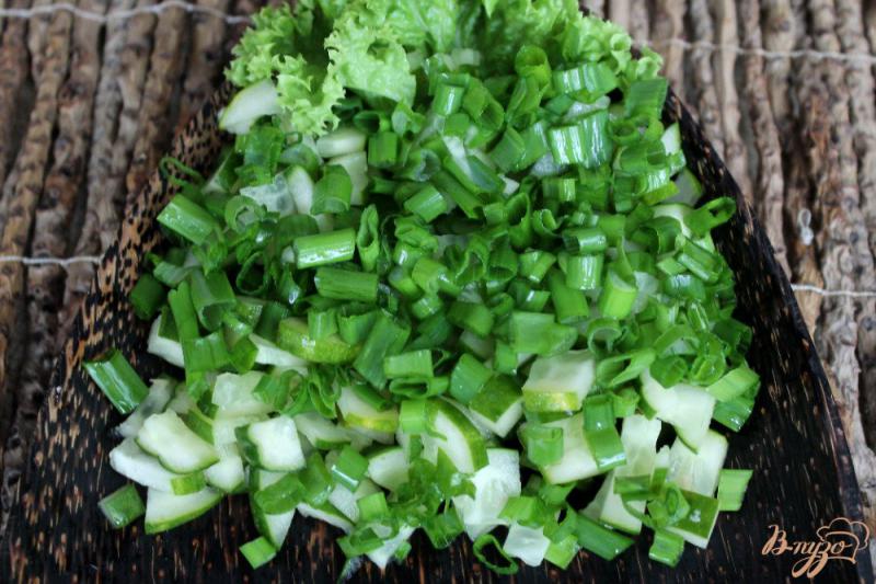 Фото приготовление рецепта: Овощной салат «Светофор» шаг №1
