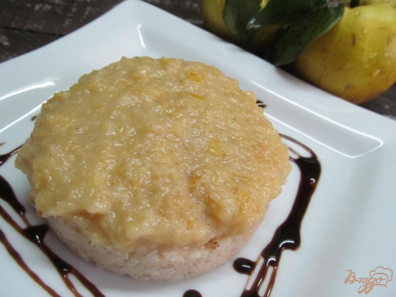 Фото приготовление рецепта: Рисовый десерт с айвой шаг №8