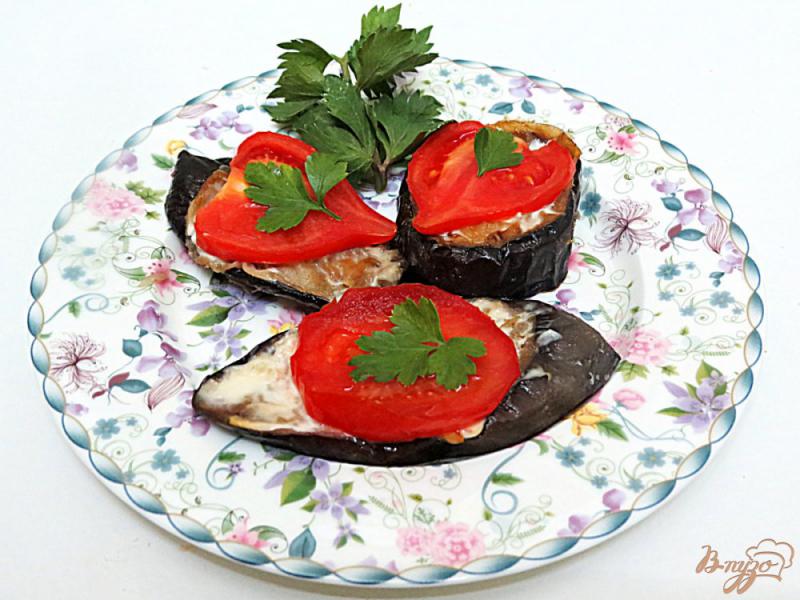 Фото приготовление рецепта: Баклажаны с помидорами шаг №8