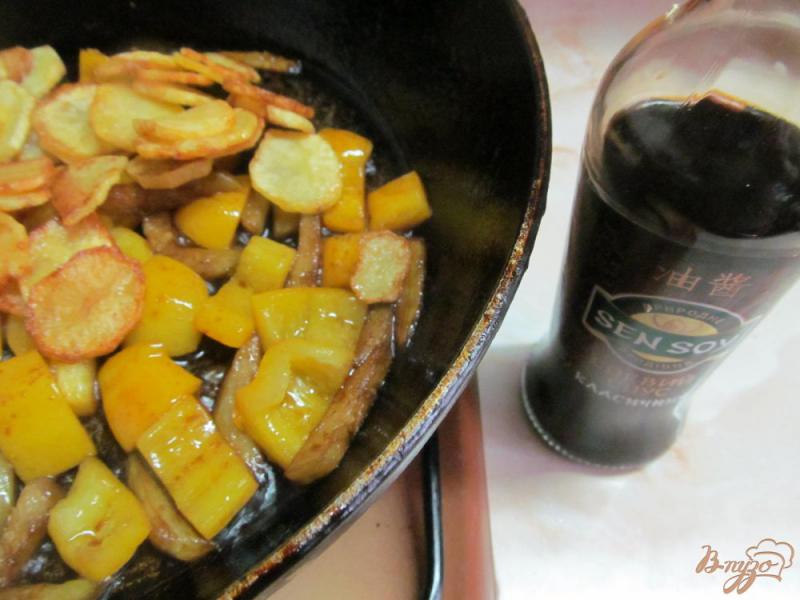 Фото приготовление рецепта: Баклажаны с картофелем по китайски шаг №5