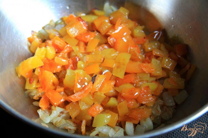Фото приготовление рецепта: Салат из баклажанов с помидорами шаг №5
