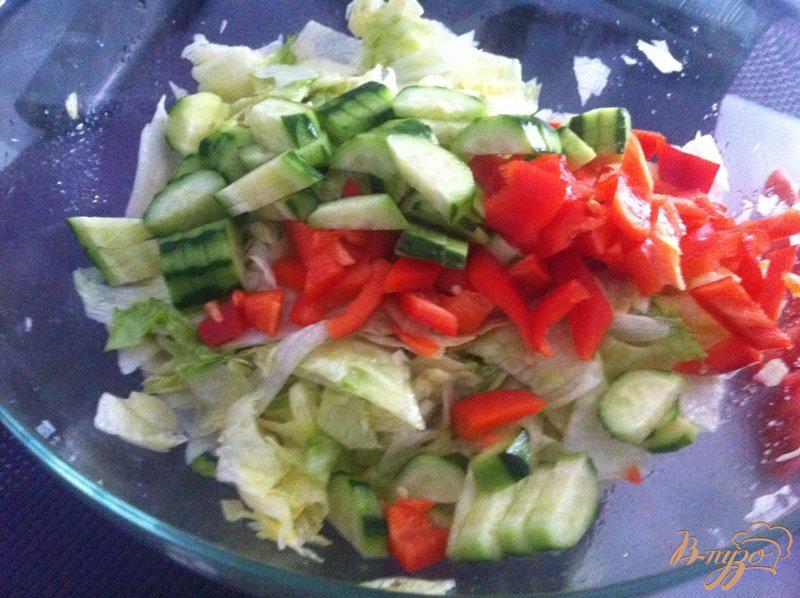 Фото приготовление рецепта: Овощной салат шаг №4