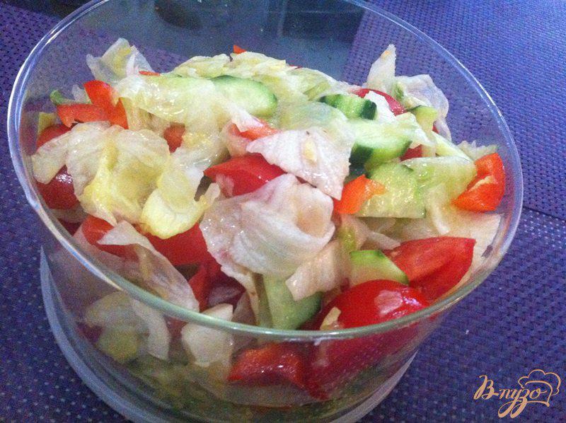 Фото приготовление рецепта: Овощной салат шаг №7