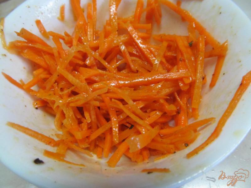 Фото приготовление рецепта: Салат «Козел в огороде» по корейским мотивам шаг №3