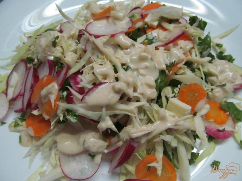 Фото приготовление рецепта: Овощной салат с брынзой шаг №4