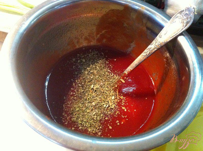 Фото приготовление рецепта: Баклажаны в остром томатном соусе шаг №5