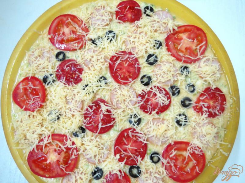 Фото приготовление рецепта: Пицца кабачковая шаг №5