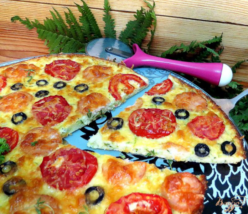 Фото приготовление рецепта: Пицца кабачковая шаг №7