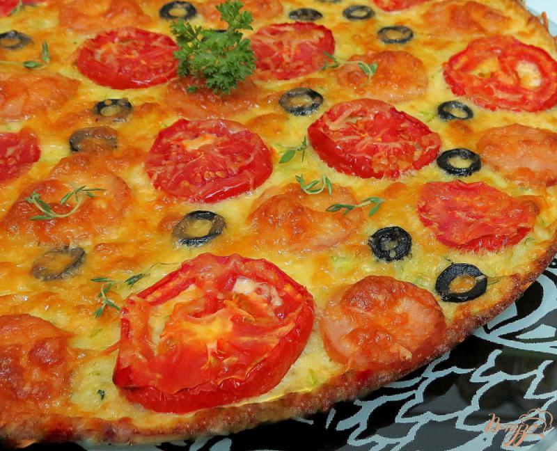 Фото приготовление рецепта: Пицца кабачковая шаг №8