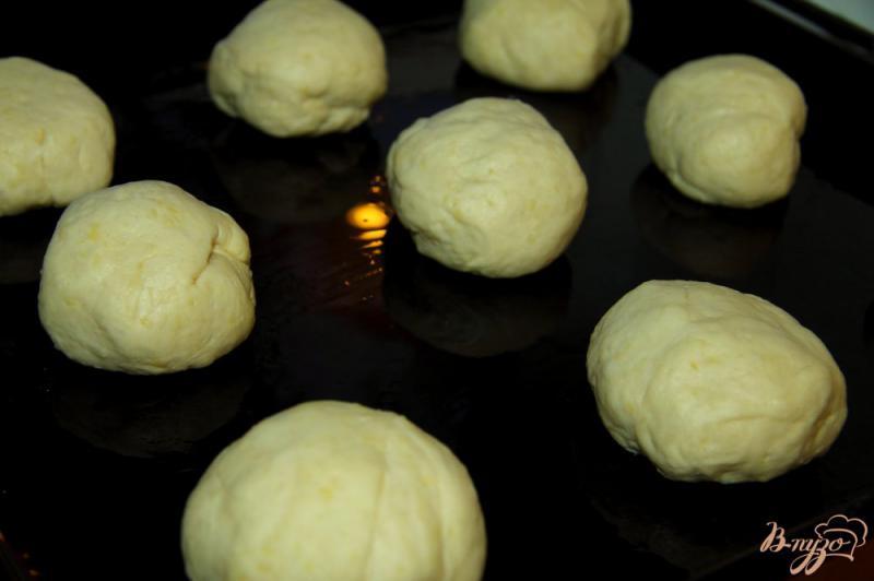 Фото приготовление рецепта: Картофельные булочки с кунжутом шаг №7