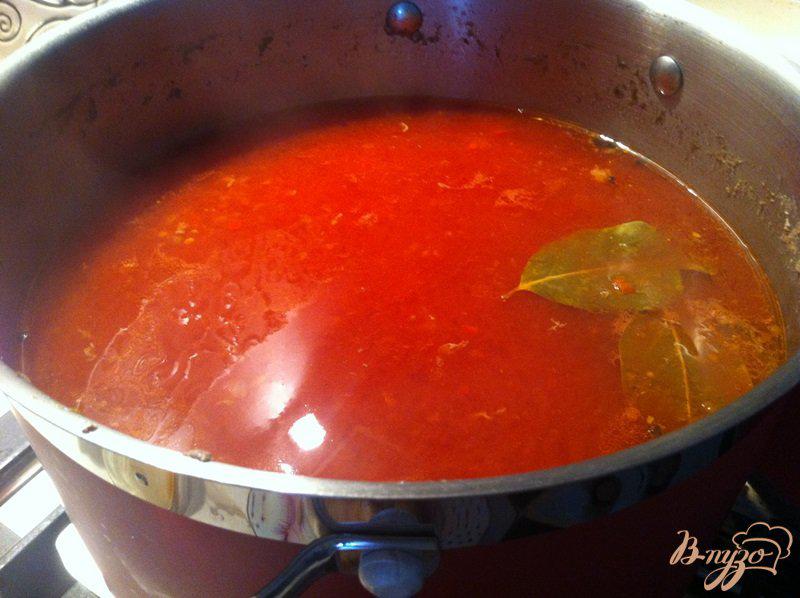 Фото приготовление рецепта: Томатный суп по-польски шаг №3