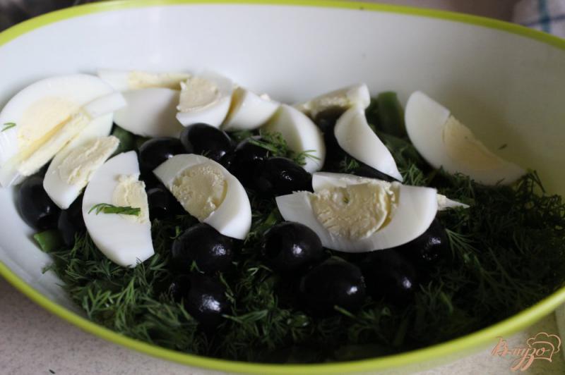 Фото приготовление рецепта: Фасолевый салат в средиземноморском стиле. шаг №5