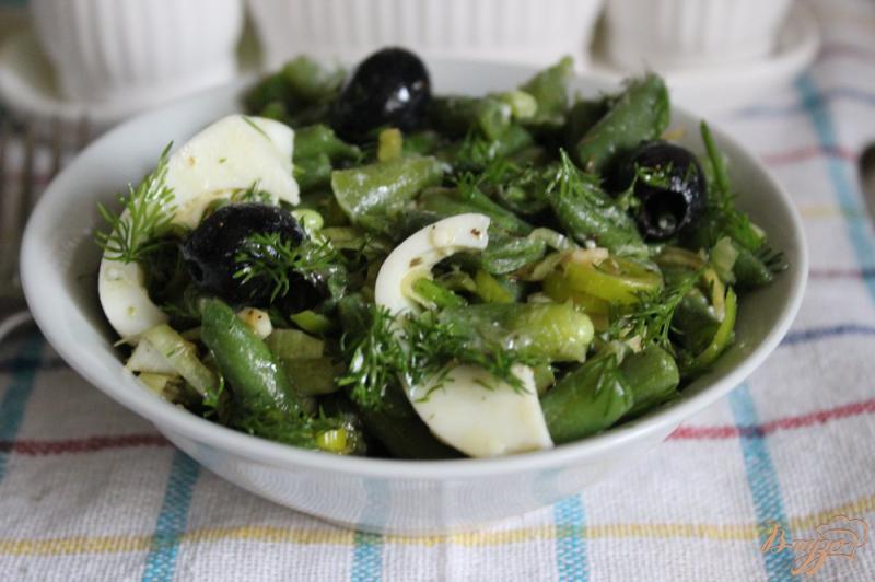 Фото приготовление рецепта: Фасолевый салат в средиземноморском стиле. шаг №8