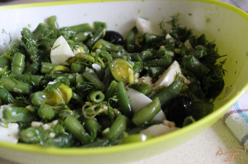 Фото приготовление рецепта: Фасолевый салат в средиземноморском стиле. шаг №7