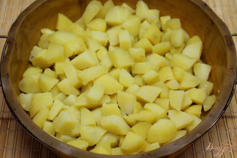Фото приготовление рецепта: Картофельная запеканка с болгарским перцем шаг №2