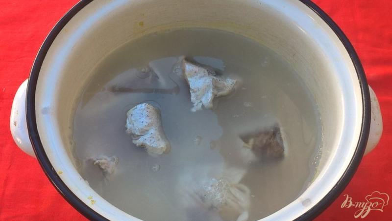 Фото приготовление рецепта: Рыбный суп с минтаем шаг №3