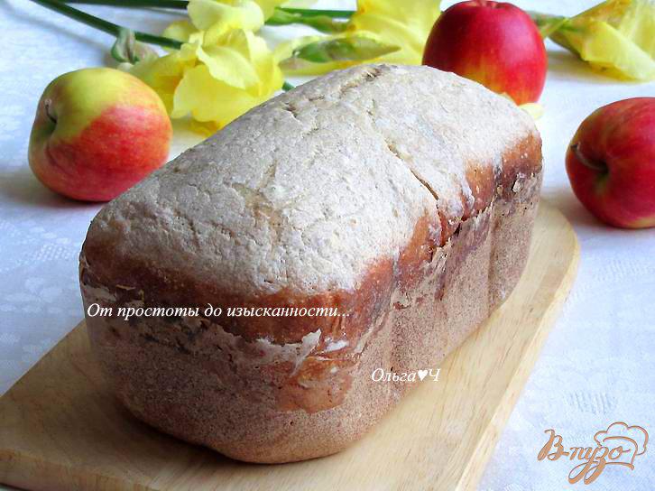 Фото приготовление рецепта: Яблочный хлеб с овсяными отрубями шаг №4