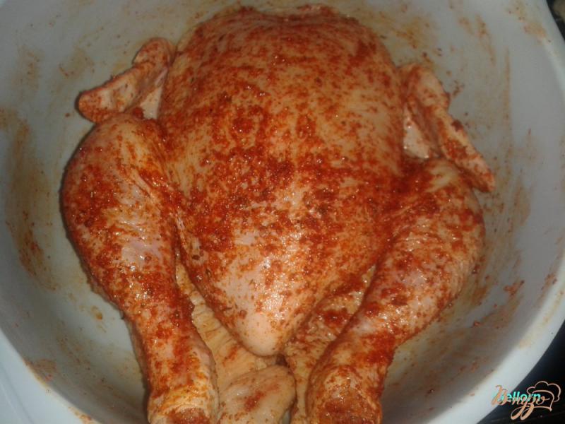 Фото приготовление рецепта: Курица запеченная с яблоками в рукаве шаг №2