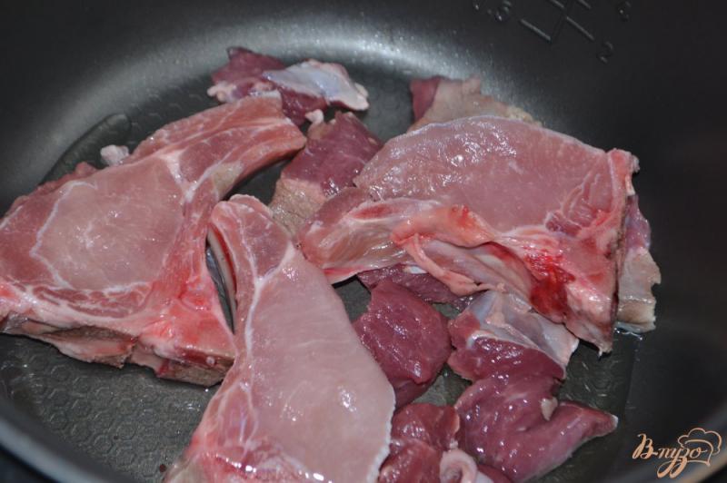 Фото приготовление рецепта: Рагу из цветной капусты со свининой и бараниной шаг №1