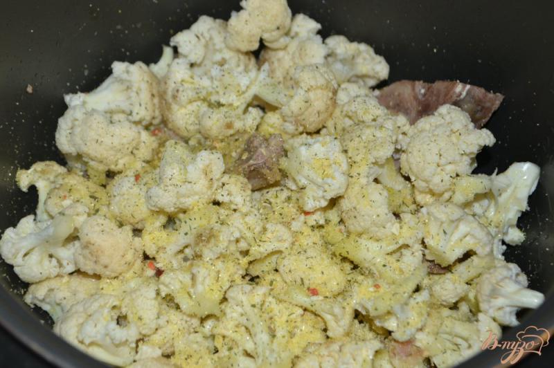 Фото приготовление рецепта: Рагу из цветной капусты со свининой и бараниной шаг №2