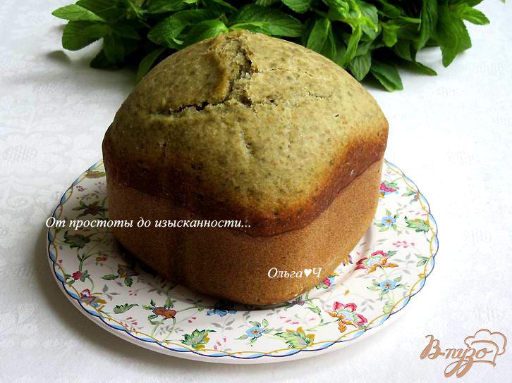 Фото приготовление рецепта: Сладкий хлеб с мятой шаг №5