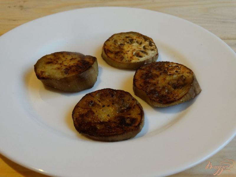 Фото приготовление рецепта: Закуска с баклажанами и грибами шаг №2