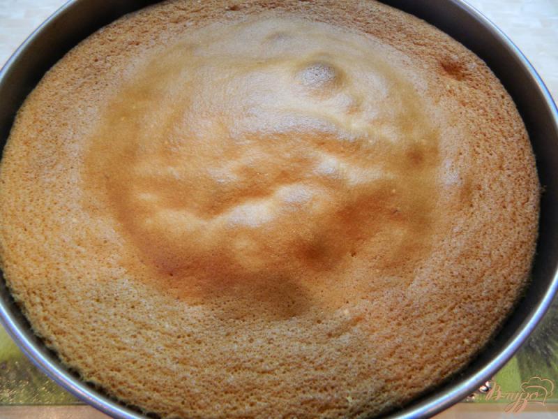 Фото приготовление рецепта: Бисквитный торт Нежность шаг №5